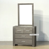 Picture of (FINAL SALE)PHILIPPE Acacia 4 Drawer Dressing Table + Mirror