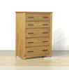 Picture of VINCENT 5 Drawer Tallboy *Solid NZ Pine