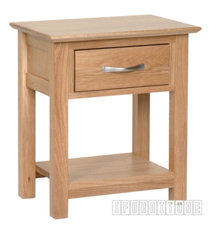 Picture of NEWLAND Solid Oak Lamp Table/ Bedside Table/Night Stand