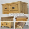 Picture of RIVERLAND Solid OAK 2 Door 2 Drawer Sideboard