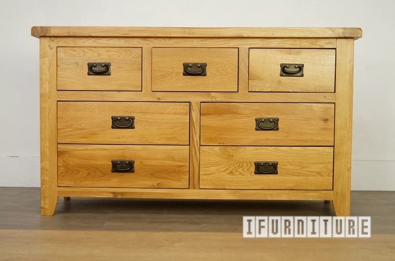 Picture of RIVERLAND Solid OAK 3 Over 4 Chest