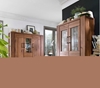 Picture of CARDIFF Tall & Wide Display Cabinet *Solid European Wild Oak & Made in Europe