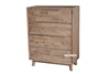 Picture of (FINAL SALE)NEPTUNE Solid Acacia 4draw Tallboy