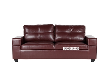 Picture of HONITON Sofa in Burgundy *Air Leather