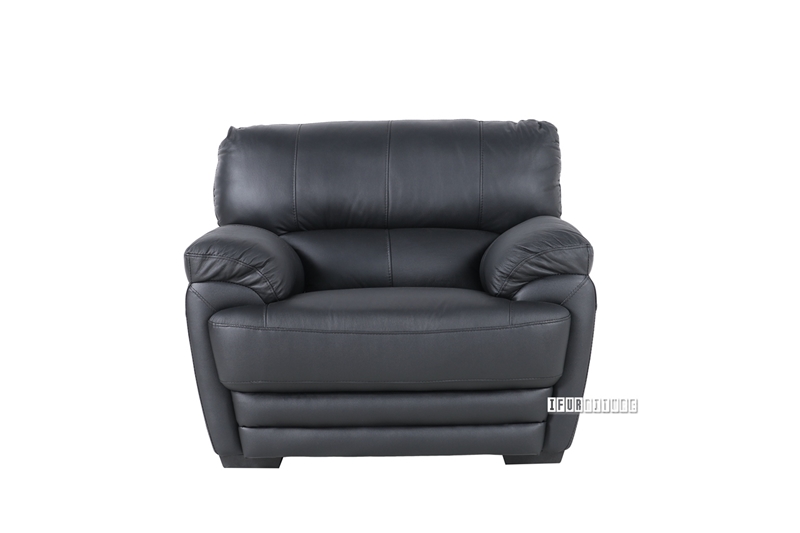 Picture of EALING ARMCHAIR *Genuine Leather Black