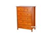 Picture of Metro Solid Pine 6 drawer Tallboy White