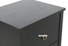 Picture of METRO Pine Bedside Table black