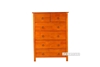 Picture of Metro Solid Pine 6 drawer Tallboy Honey