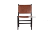 Picture of EUROPA Solid Teak Chair *Genuine Cowhide