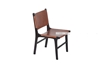 Picture of EUROPA Solid Teak Chair *Genuine Cowhide