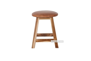 Picture of FUJIYAMA Round Stool *Genuine Cowhide