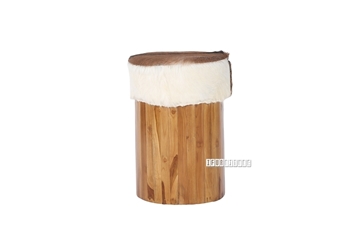 Picture of TIRICH Stool *Genuine Goathide