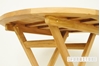 Picture of BALI SOLID TEAK 5PCS ROUND FOLDING  TABLE SET MODEL 122