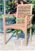 Picture of BALI SOLID TEAK ARM CHAIR & TABLE 3 PC SET