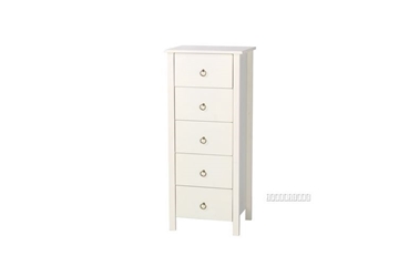 Picture of METRO SOLID PINE 5 DRW SLIMBOY *WHITE