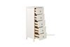 Picture of METRO SOLID PINE 5 DRW SLIMBOY *WHITE