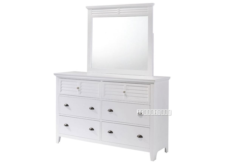 Picture of (FINAL SALE) HARBOR DRESSer & MIRROR * WHITE