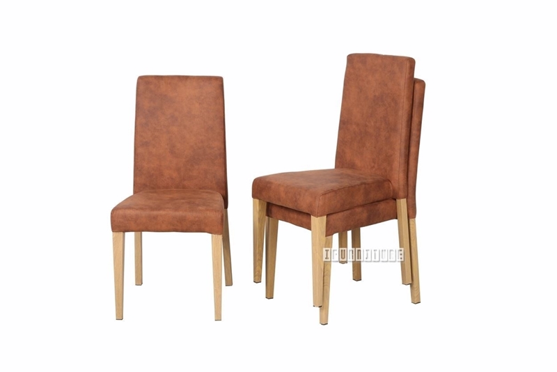 Picture of WEKA DINING CHAIR IN BROWN * STACK-ABLE