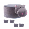 Picture of PLUSH ANIMAL FOOT STOOL - HIPPO