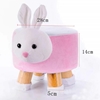 Picture of PLUSH ANIMAL FOOT STOOL - PINK RABBIT