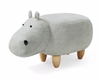 Picture of BIG Hardwood WHITE HIPPO Ottoman