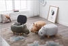 Picture of BIG Hardwood YELLOW HIPPO Ottoman