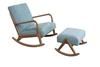 Picture of PUDDLE ROCKING CHAIR WITH STOOL* BLUE