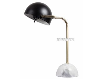 Picture of ML1730607 MARBLE TABLE LAMP *BLACK/WHITE