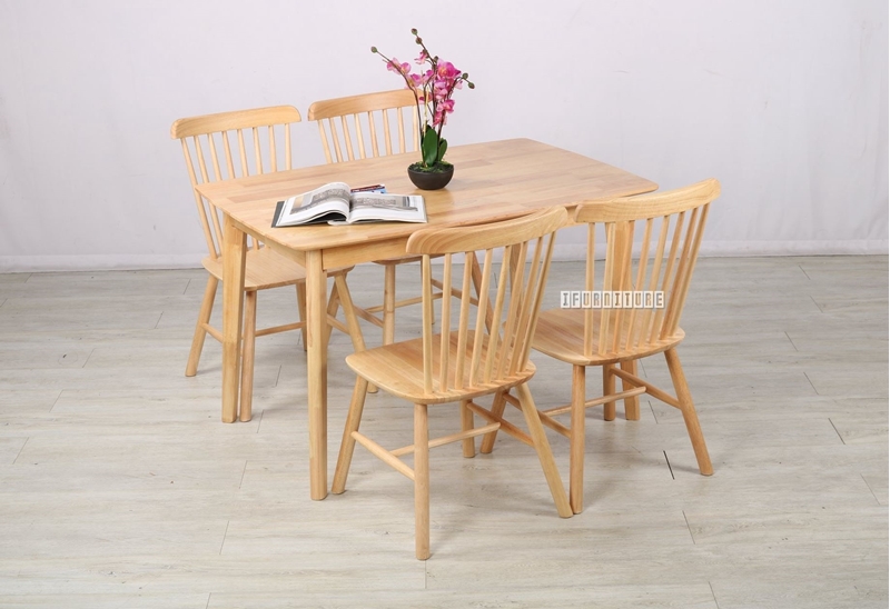 Picture of BERKELY 5PC DINING SET *RUBBER WOOD