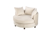 Picture of LYDIA NEST CHAIR/ SOFA IN BEIGE VELVET FABRIC