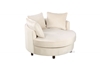 Picture of LYDIA NEST CHAIR/ SOFA IN BEIGE VELVET FABRIC