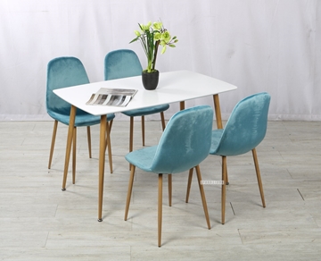 Picture of OSLO 5PC DINING SET *BLUE VELVET