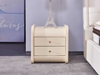 Picture of COCO 2DRW LEATHER BEDSIDE TABLE