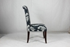 Picture of Angela Linen Upholstered Dining Chair*Navy Ikat