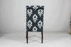 Picture of Angela Linen Upholstered Dining Chair*Navy Ikat