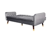 Picture of ARTHUR 3 SEATER SOFA BED *GREY VELVET