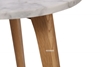 Picture of COPENHAGEN D40 ROUND MARBLE SIDE TABLE *SOLID OAK