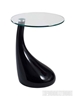 Picture of JUPITER Fiber Glass Side Table in Black  and White Color