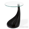 Picture of JUPITER Fiber Glass Side Table in Black  and White Color