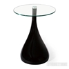 Picture of JUPITER Fiber Glass Side Table in Black  and White Color