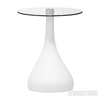 Picture of JUPITER Fiber Glass Side Table in Black  and White Color