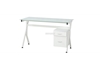 Picture of Archie 130 Glass Computer Desk *White