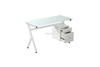 Picture of Archie 130 Glass Computer Desk *White