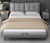 Picture of GIMORA PLATFORM BED FRAME *GENUINE LEATHER