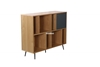 Picture of RIO  BOOKCASE *SOLID LACQUER WITH REAL LIGHT WALNUT VENEER