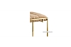 Picture of CANARY GOLD FRAME FOOT STOOL *BEIGE VELVET