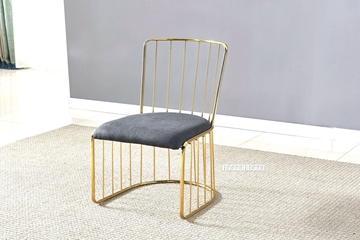 Picture of MARBELLO GOLD FRAME DINING CHAIR