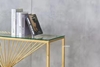 Picture of AUGUSTA RECTANGLE CLEAR GLASS HALL/CONSOLE TABLE * GOLD