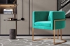 Picture of Seral lounge chair* GREEN velvet