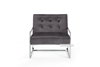 Picture of Lantel SILVER STAINLESS LOUNGE CHAIR *GREY VELVET